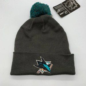 Cuffed San Jose Sharks NHL Zephyr Graf-X Hat Beanie Pom pom Cap New‎ Men